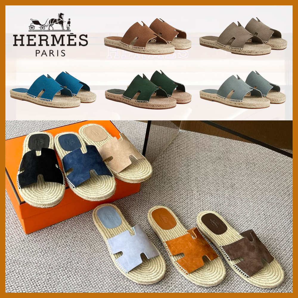 【軽快♪夏の定番☆】HERMES エスパドリーユ サンダル