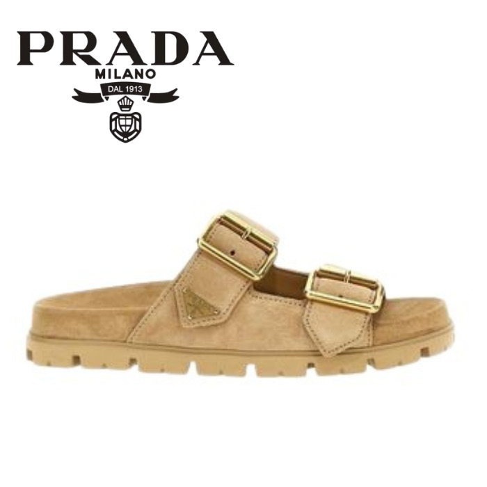 【PRADA】プラダ サンダル ベージュ 2025AW