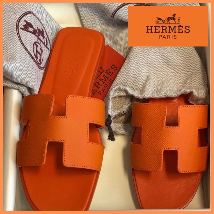 洗練された遊び心【HERMES】サンダル オラン Orange Sunset