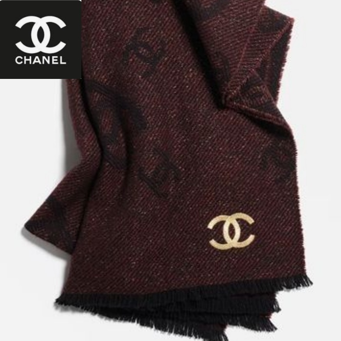 深みのある大人エレガンス♡【CHANEL】カシミア マフラー