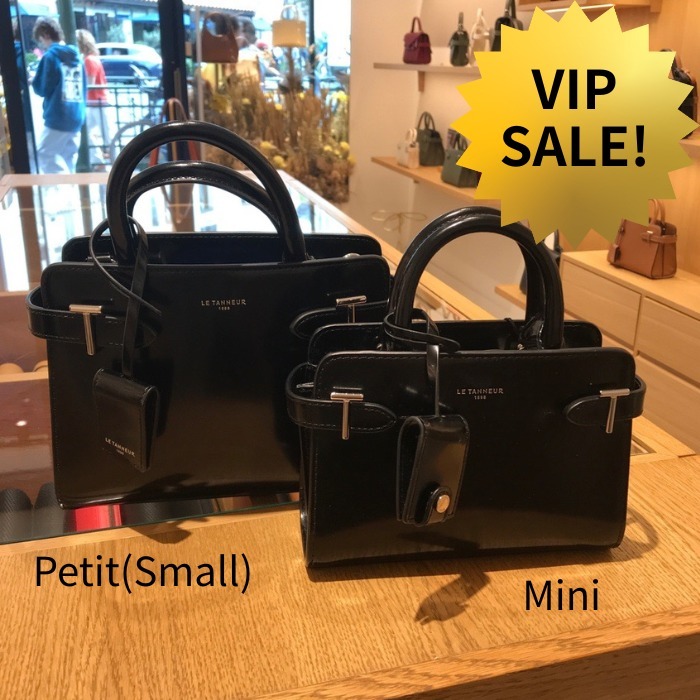 VIP SALE!【Le Tanneur ル・タヌア】Emilie Mini Black Patent