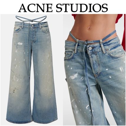 エッジが効いた【Acne Studios】フレア ジーンズ Acne Studios】ブルー フレアジーンズ (Acne Studios/デニム