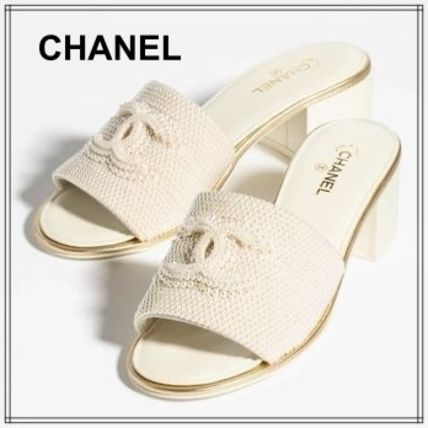 【パールでエレガントに☆】CHANEL ミュール エレガント☆》CHANEL サンダル (CHANEL/サンダル・ミュール