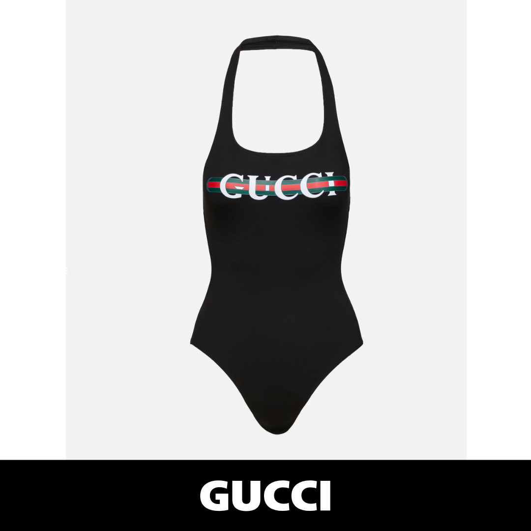 【税関/送料込】GUCCI ★ プリントワンピース水着