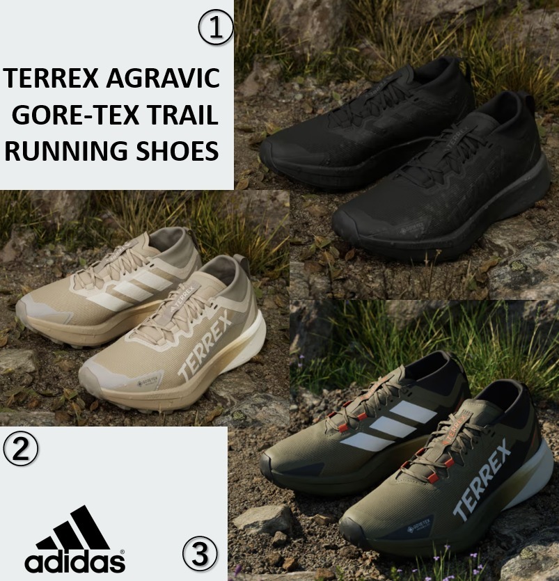 アディダスハイキング☆Terrex Agravic GTX Trail☆選べる３色
