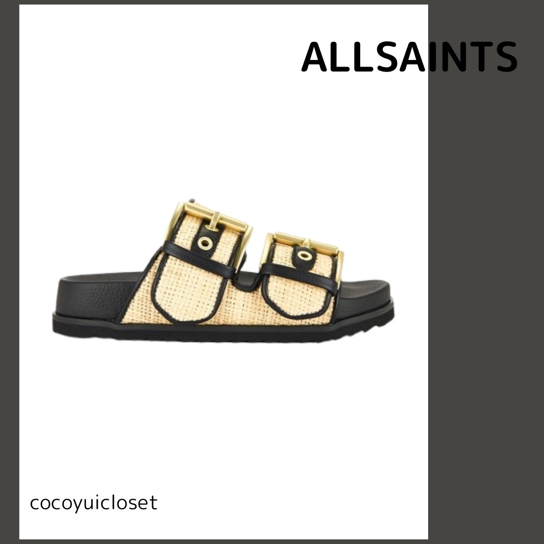 【ALLSAINTS】シアン ラフィア サンダル ※関税込