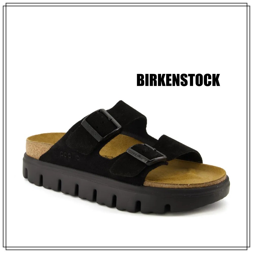BIRKENSTOCK 厚底スエードビーチサンダル 関税送料込み