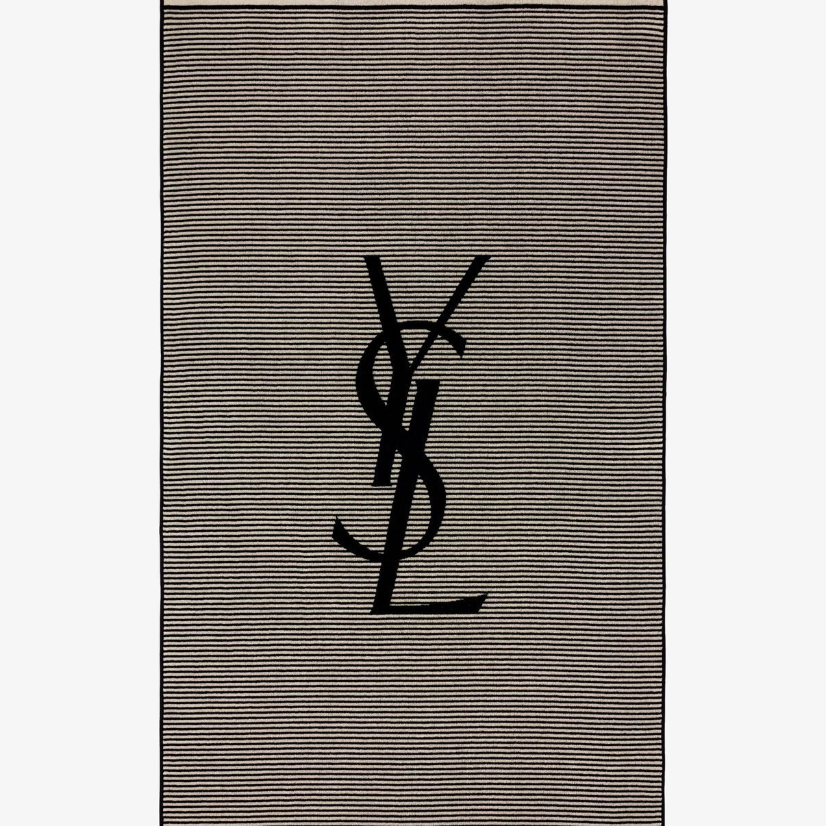 【Saint Laurent】cassandre ストライプビーチタオル/送料込