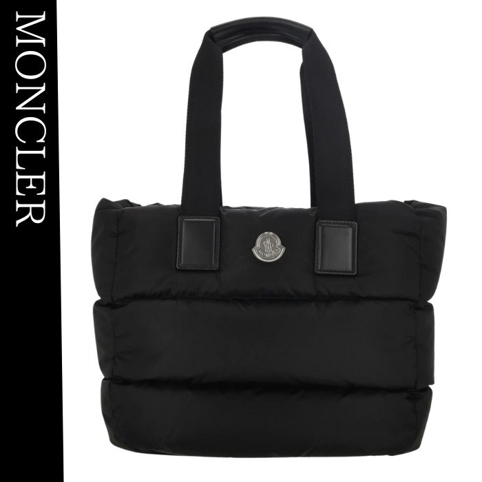 関税込★VIP価格【MONCLER】ロゴ パッチ パッド入りトートバッグ