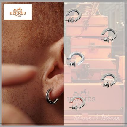 ブルー（青）系 HERMES Sabot(エルメス サボット) ピアス(メンズ