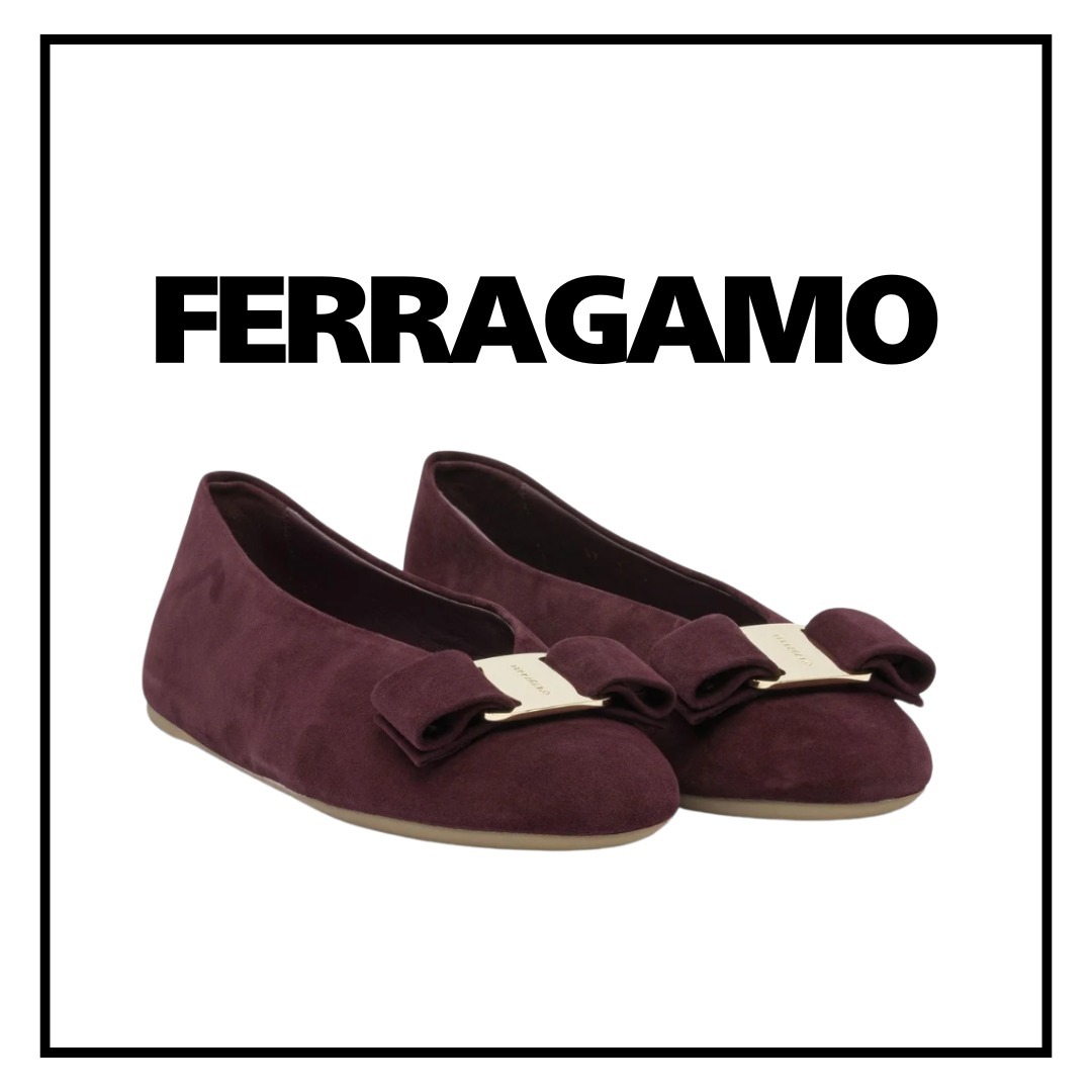 【FERRAGAMO】バレエフラットシューズ