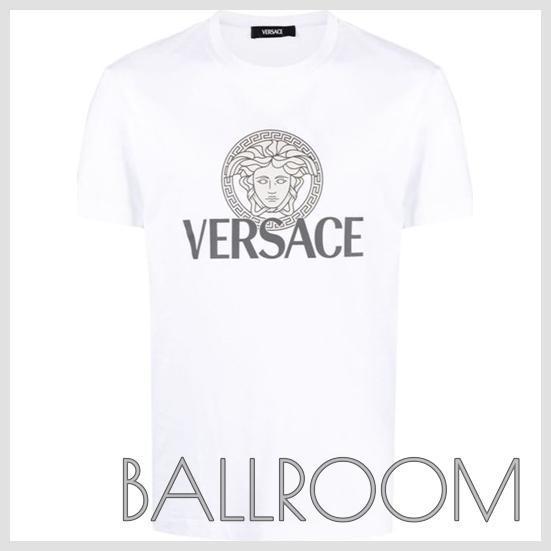 Tシャツ・カットソー VERSACE LOGO COTTON T-SHIRT