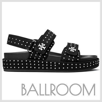 サンダル・ミュール TORY BURCH KIRA STUDDED SANDALS