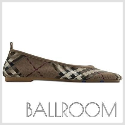 フラットシューズ BURBERRY CHECK BALLET FLATS
