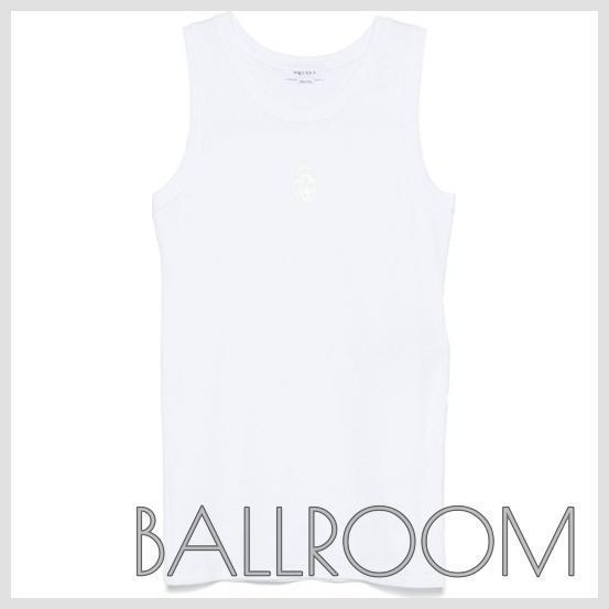 Tシャツ・カットソー ALEXANDER MCQUEEN SKULL COTTON TANK TOP