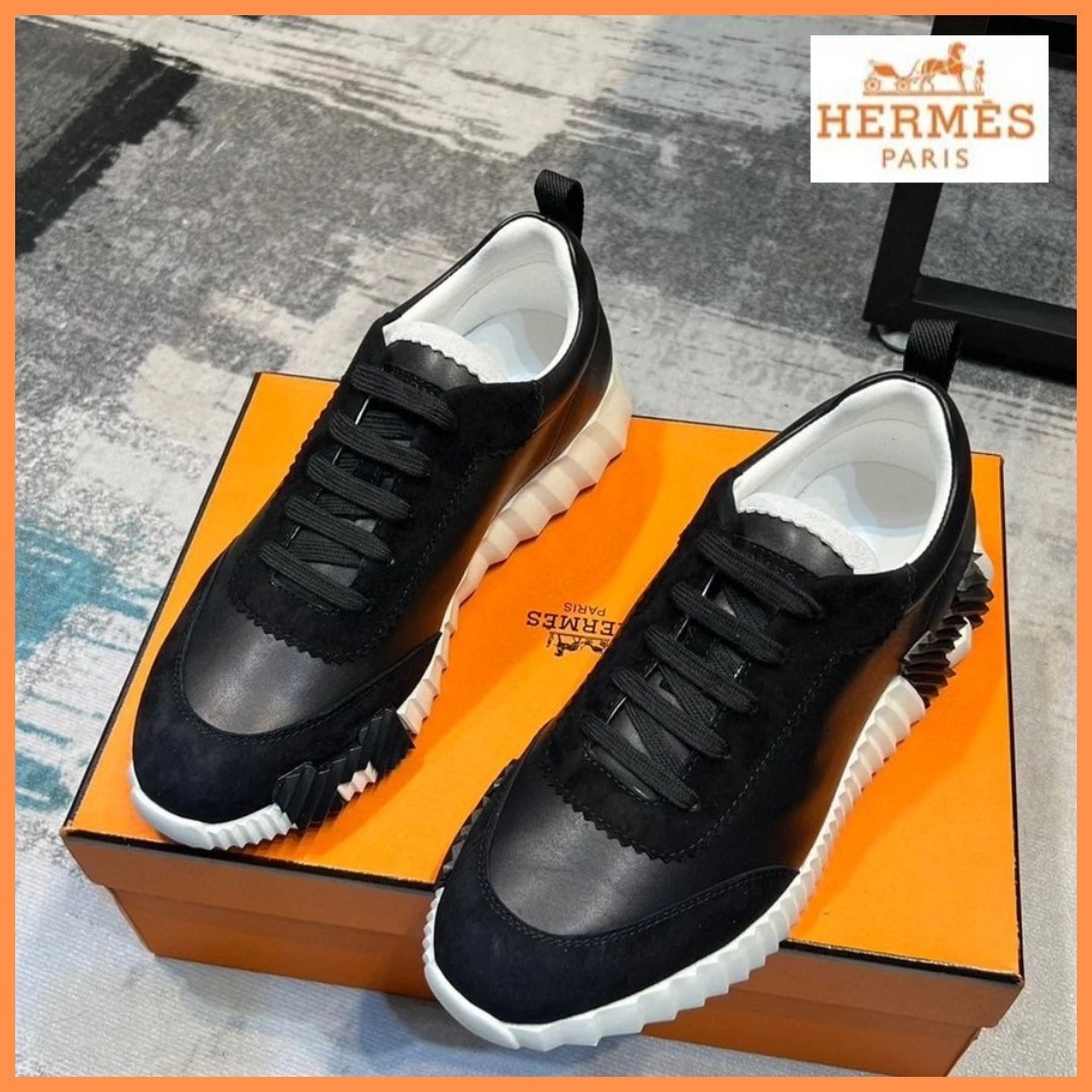 バイカラーがカッコいい◆Hマーク【HERMES】Bouncing スニーカー