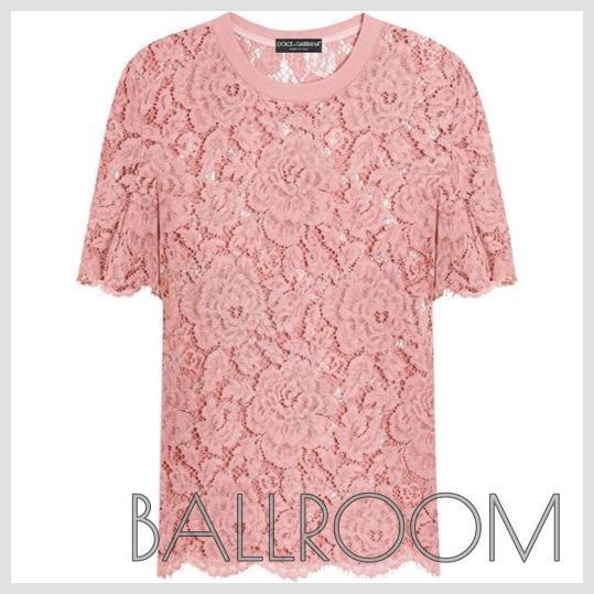 Tシャツ・カットソー DOLCE & GABBANA LACE TOP