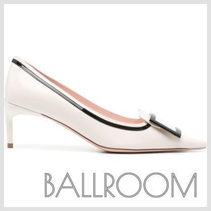 パンプス ROGER VIVIER VIV CANARD LEATHER PUMPS