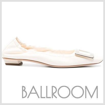 フラットシューズ ROGER VIVIER BELLE VIVIER LEATHER BALLET FLATS