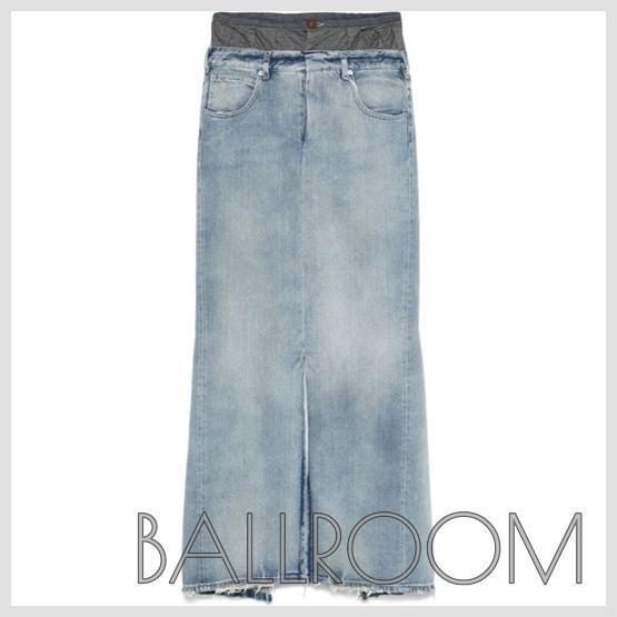 スカート MAISON MARGIELA DENIM COTTON MAXI SKIRT