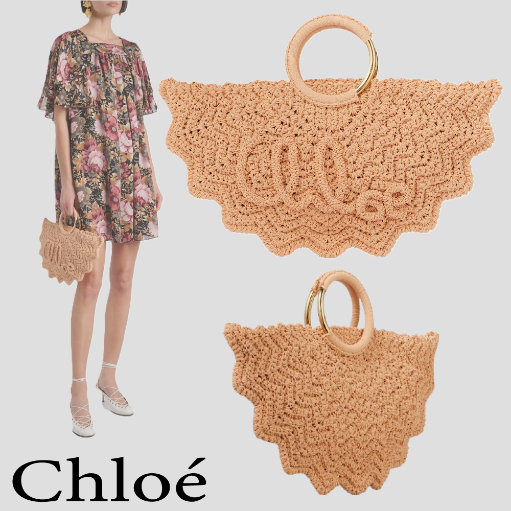 関送料【Chloe】クロシェ製スモールBracelet Paravent tote Bag