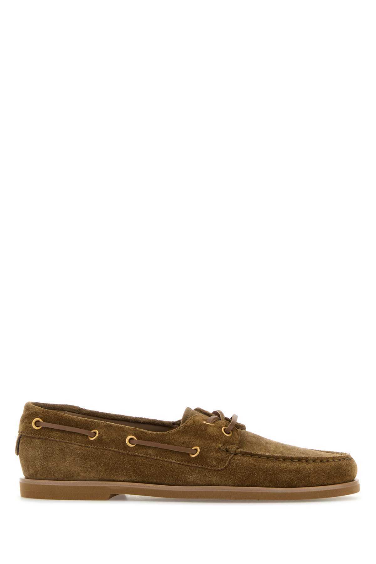 ローファー・オックスフォード GIANVITO ROSSI Brown Suede Vand??E Loafers
