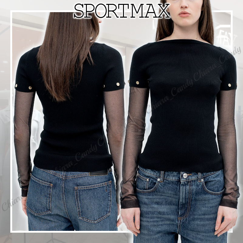 【25SS NEW】SPORTMAX_women / ストレッチビスコース トップス
