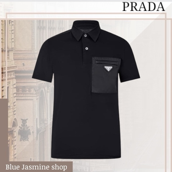 要在庫確認【関税無・国内発】PRADA / ロゴポロシャツ