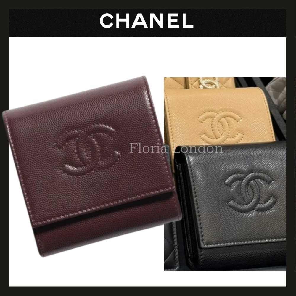 入荷確認済 復刻ロゴ ◆ 25A CHANEL ユニセックス ミニ財布