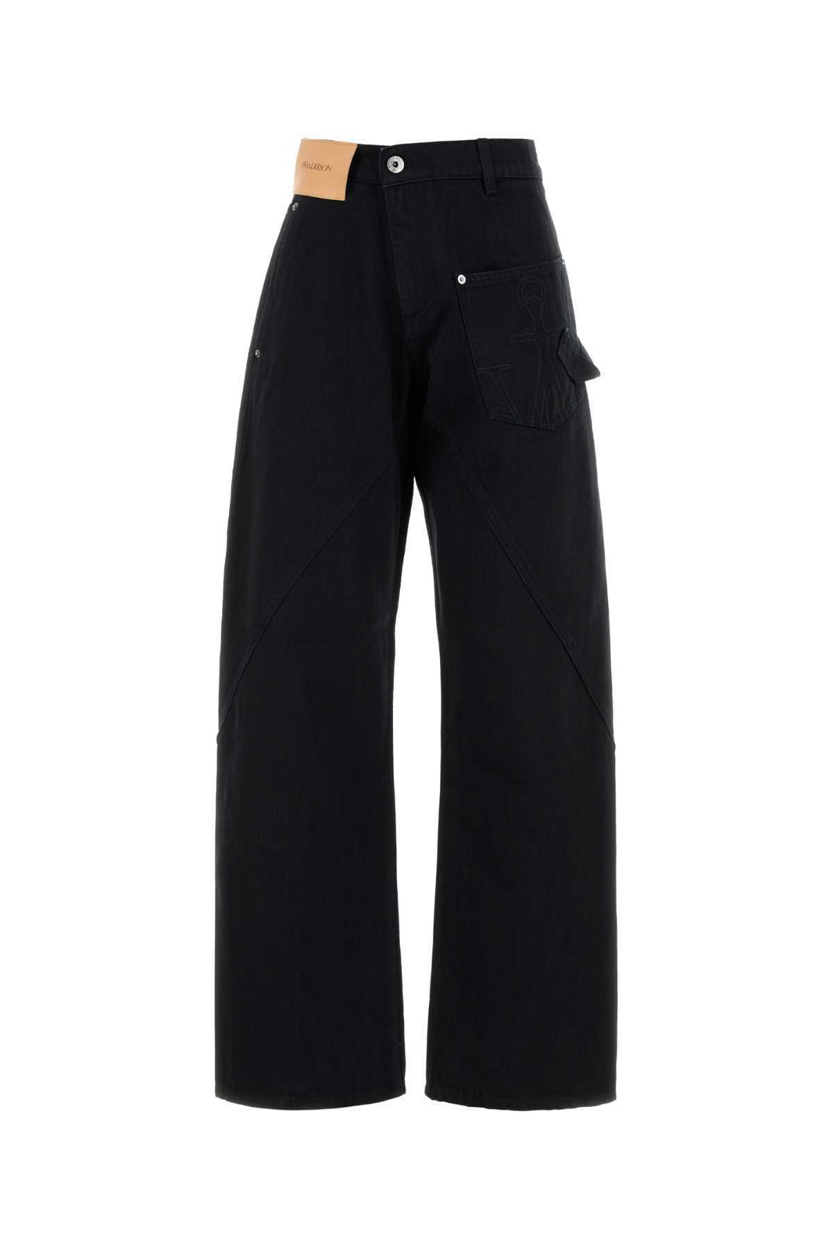 【関税&送料込】Jw Anderson Black Denim Wide-Leg Jeans