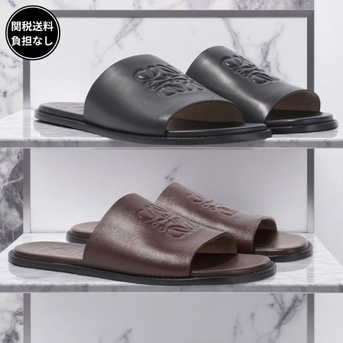 LOEWE カーフスキン フレックス アナグラム スライド 関税送料込