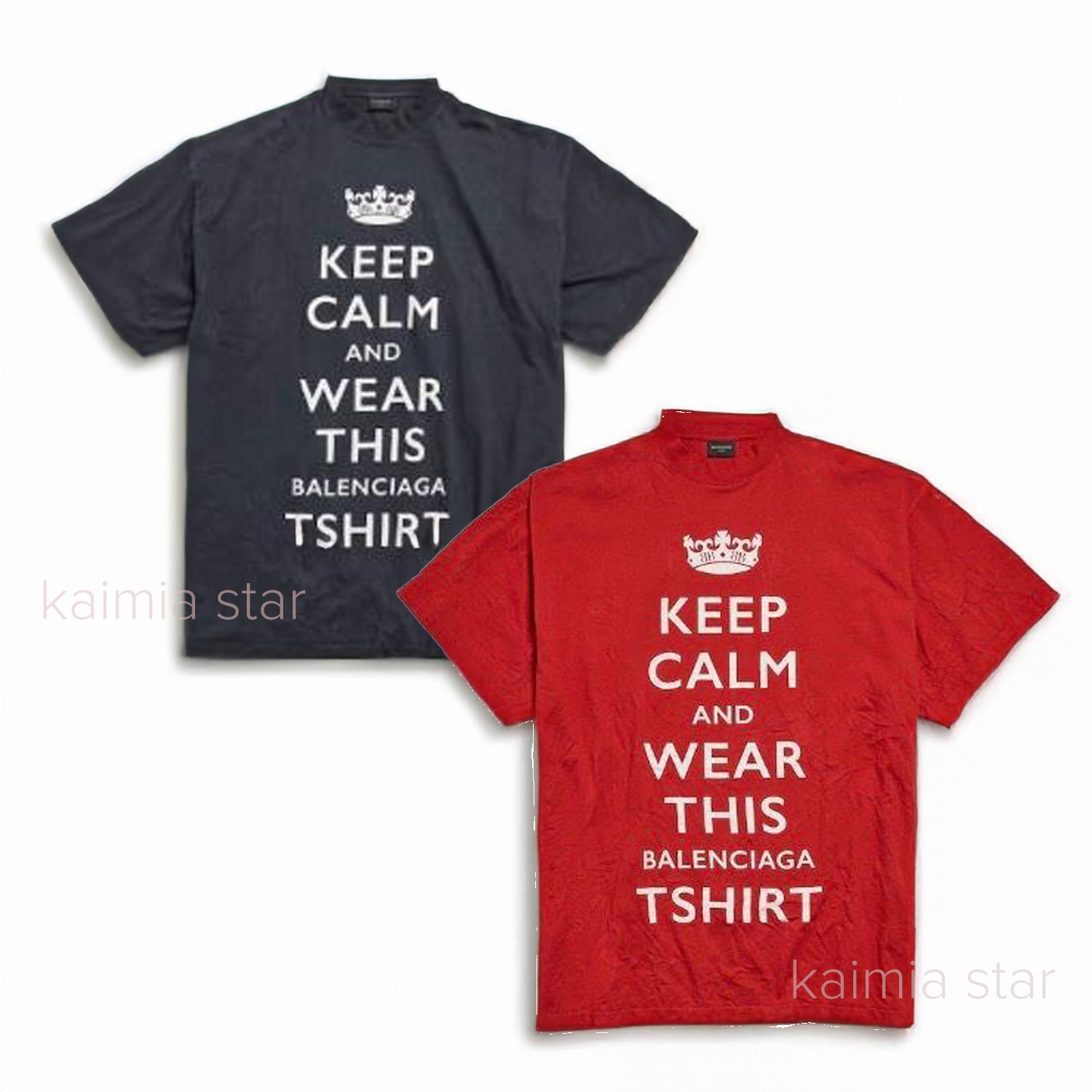 ●送料込●BALENCIAGA●KEEP CALM オーバーサイズ Ｔシャツ