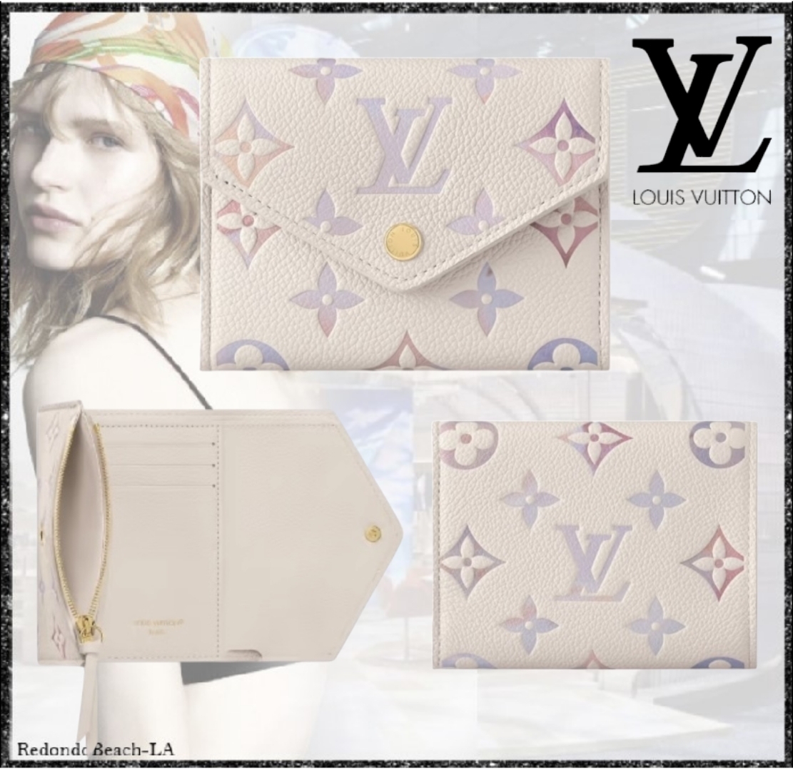 【美しきグラデーション】LOUISVUITTON★Victorine 折り畳み財布