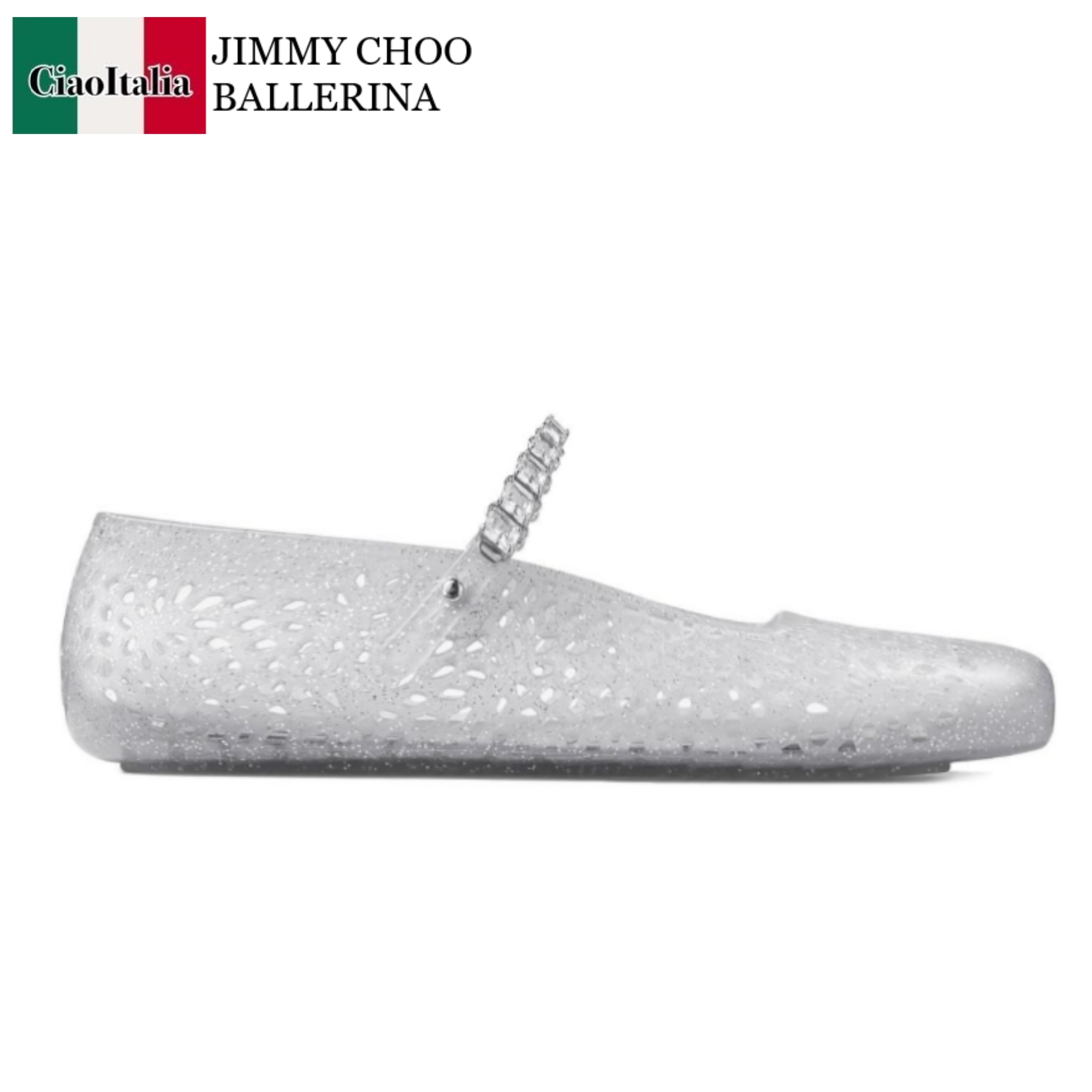 バレエシューズ Jimmy Choo Ballerina The Jelly Glitterata
