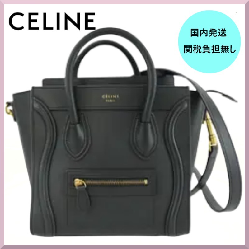 【CELINE】ナノラゲージレザーハンドバッグ