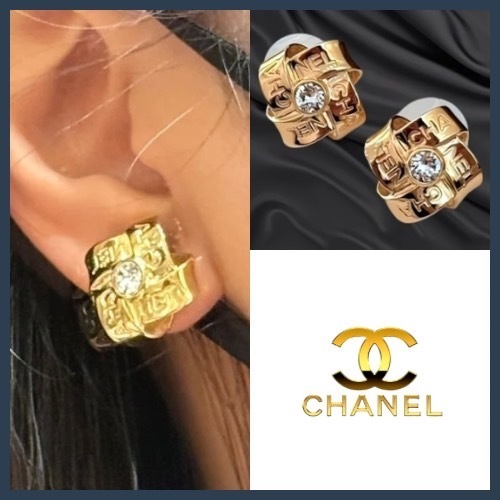 【一粒の輝き】CHANEL 上品ピアス ギフトにも◎