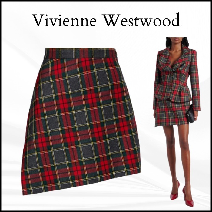 【Vivienne Westwood】 Infinity バージン ウール ミニ スカート