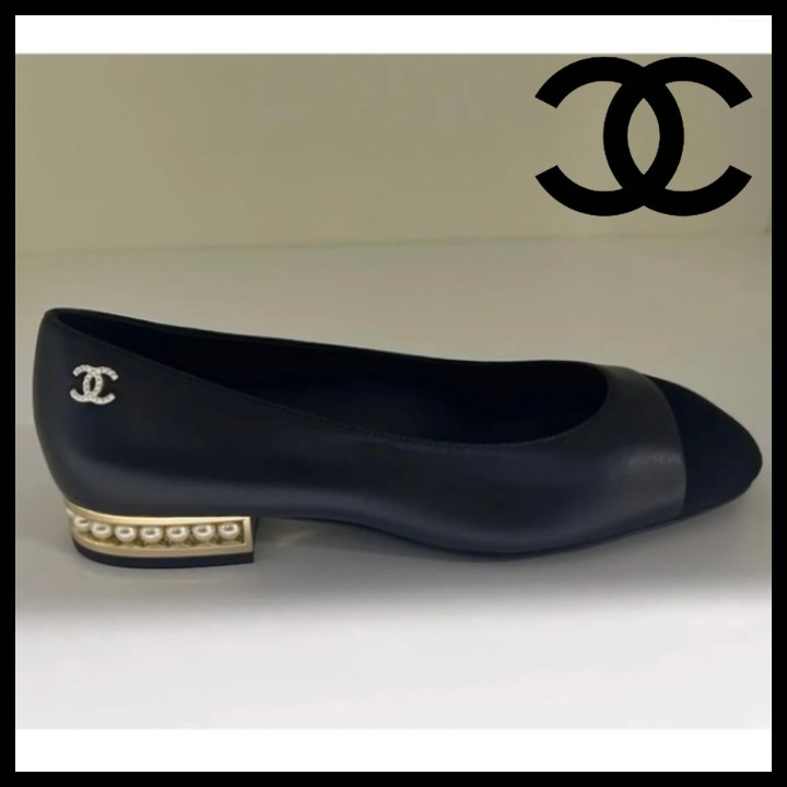 《パールが上品★》CHANEL バレエフラット