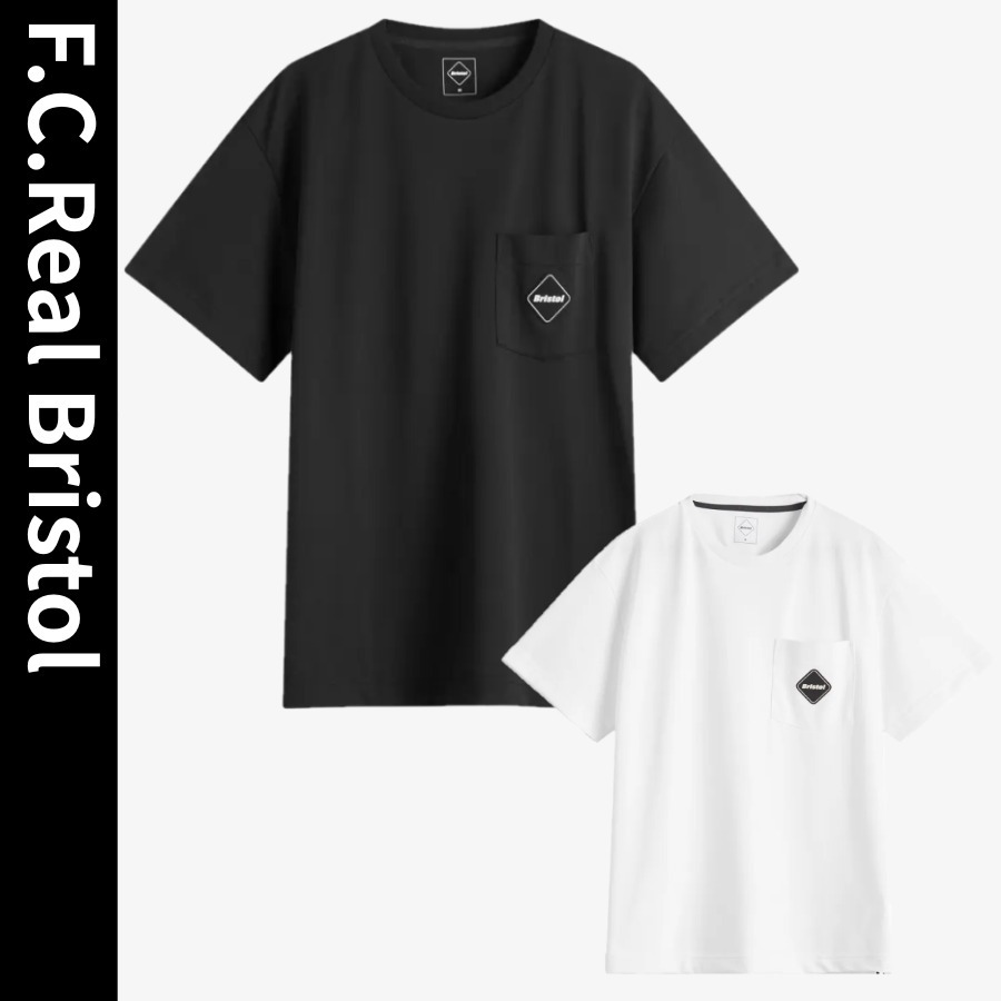 【F.C.Real Bristol】通気性◎ポケット ロゴ Tシャツ ベーシック