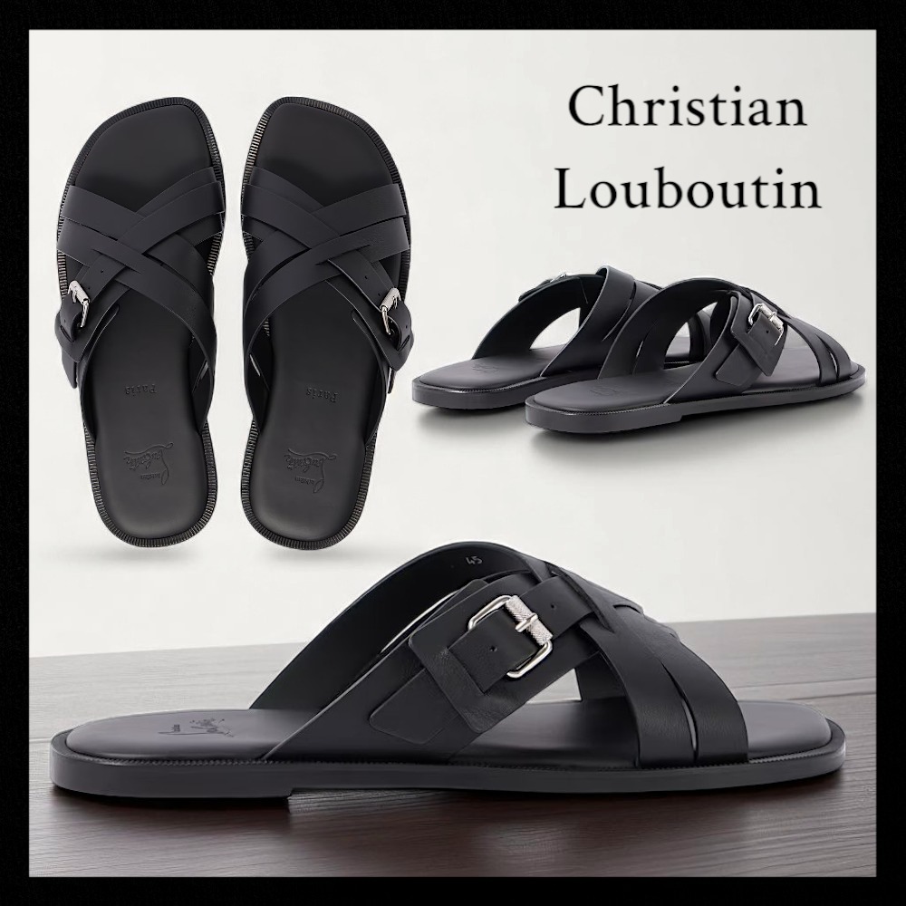 【CHRISTIAN LOUBOUTIN】Emircross レザー サンダル