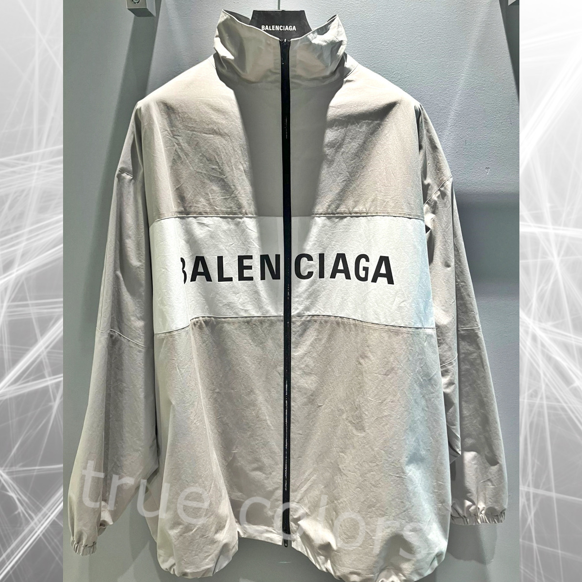 BALENCIAGA バレンシアガ ロゴプリント ジップアップ ジャケット