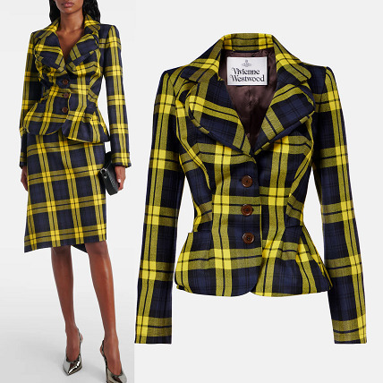 VIVIENNE WESTWOOD チェック バージンウール ブレザー