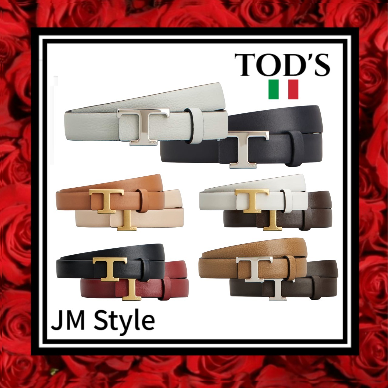 VIPセール！◎TODS◎T タイムレス リバーシブル レザーベルト