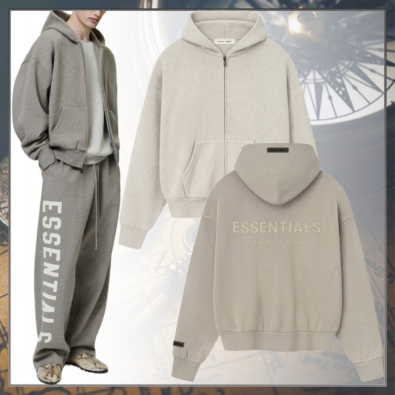ミニマル【FOG】Essentials フリース ジップアップ パーカー