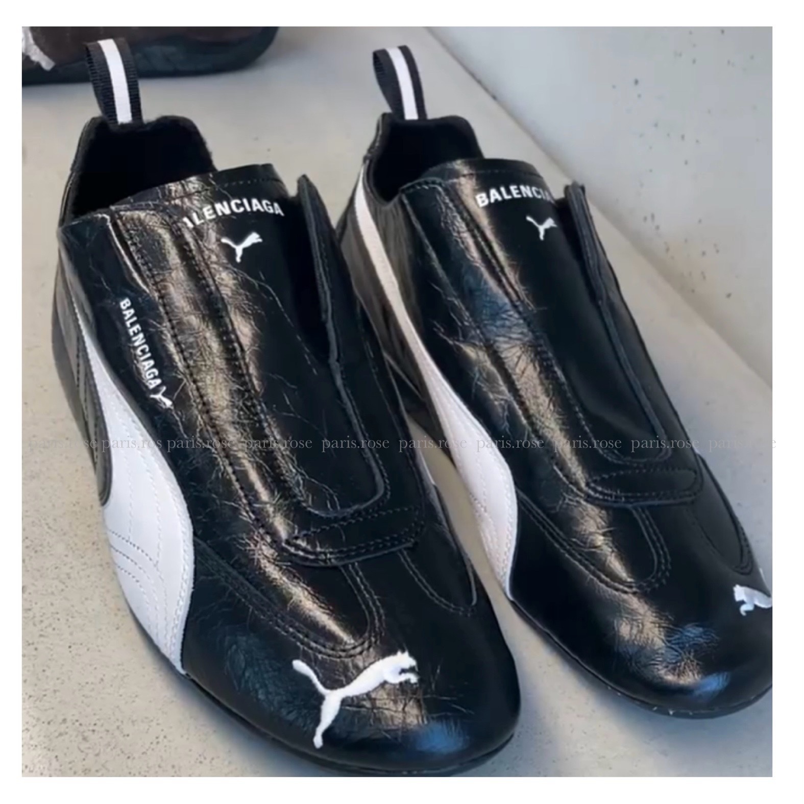 25AW バレンシアガ PUMA スピードキャット レザー スニーカー