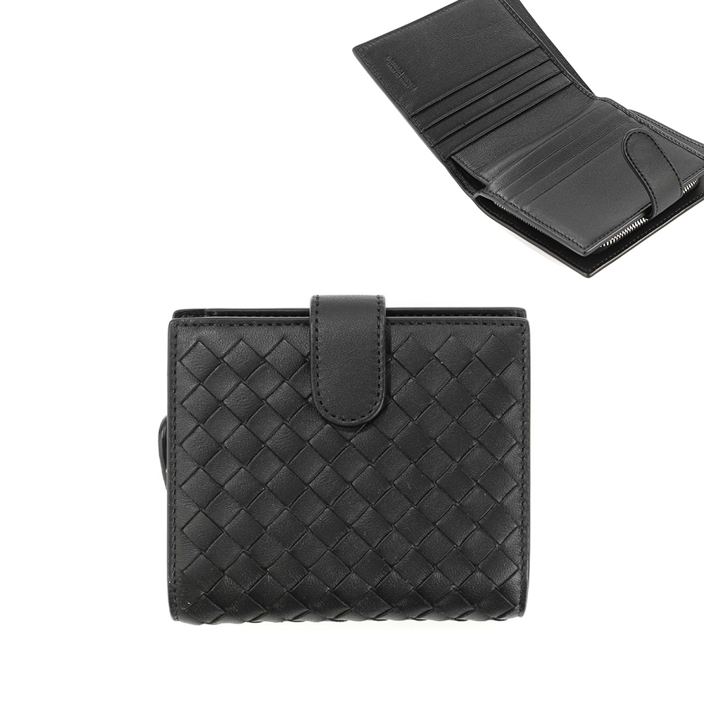 関税負担なし☆BOTTEGA VENETA イントレチャート 二つ折り財布