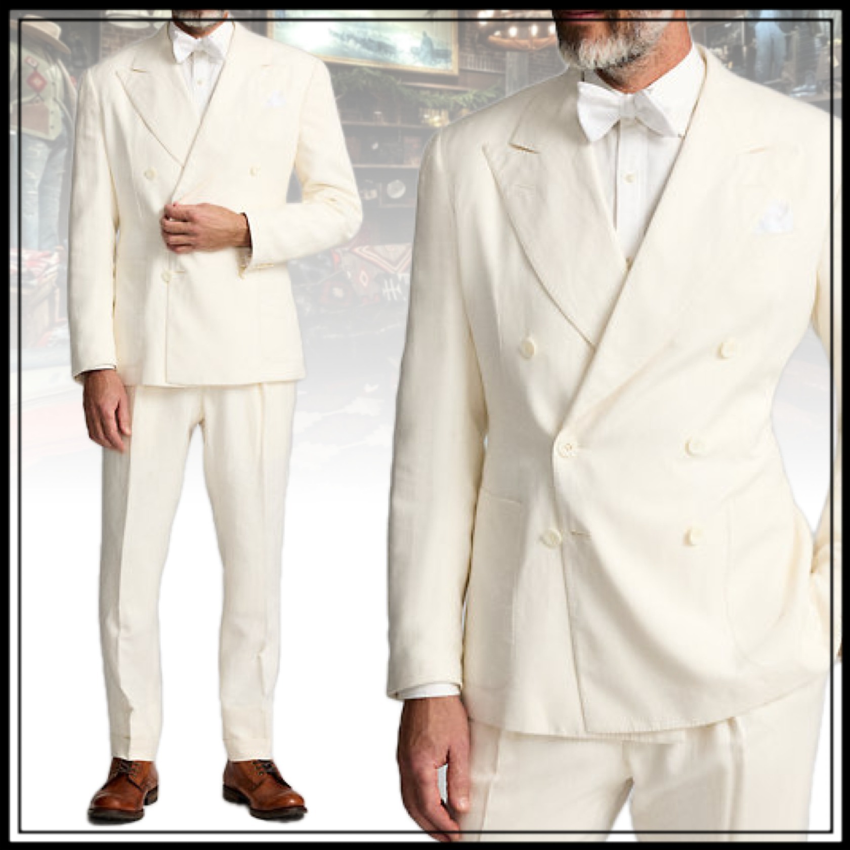 ダブルアールエル■Silk Linen Suit Jacket■ジャケット