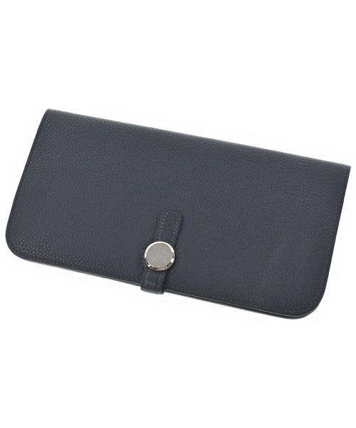 HERMES エルメス 財布・コインケース 紺 - 4500325E0049