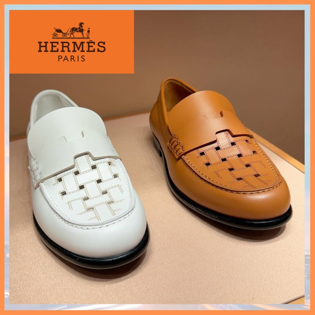 上質な素材♪【HERMES】ケネディ ローファー モカシン