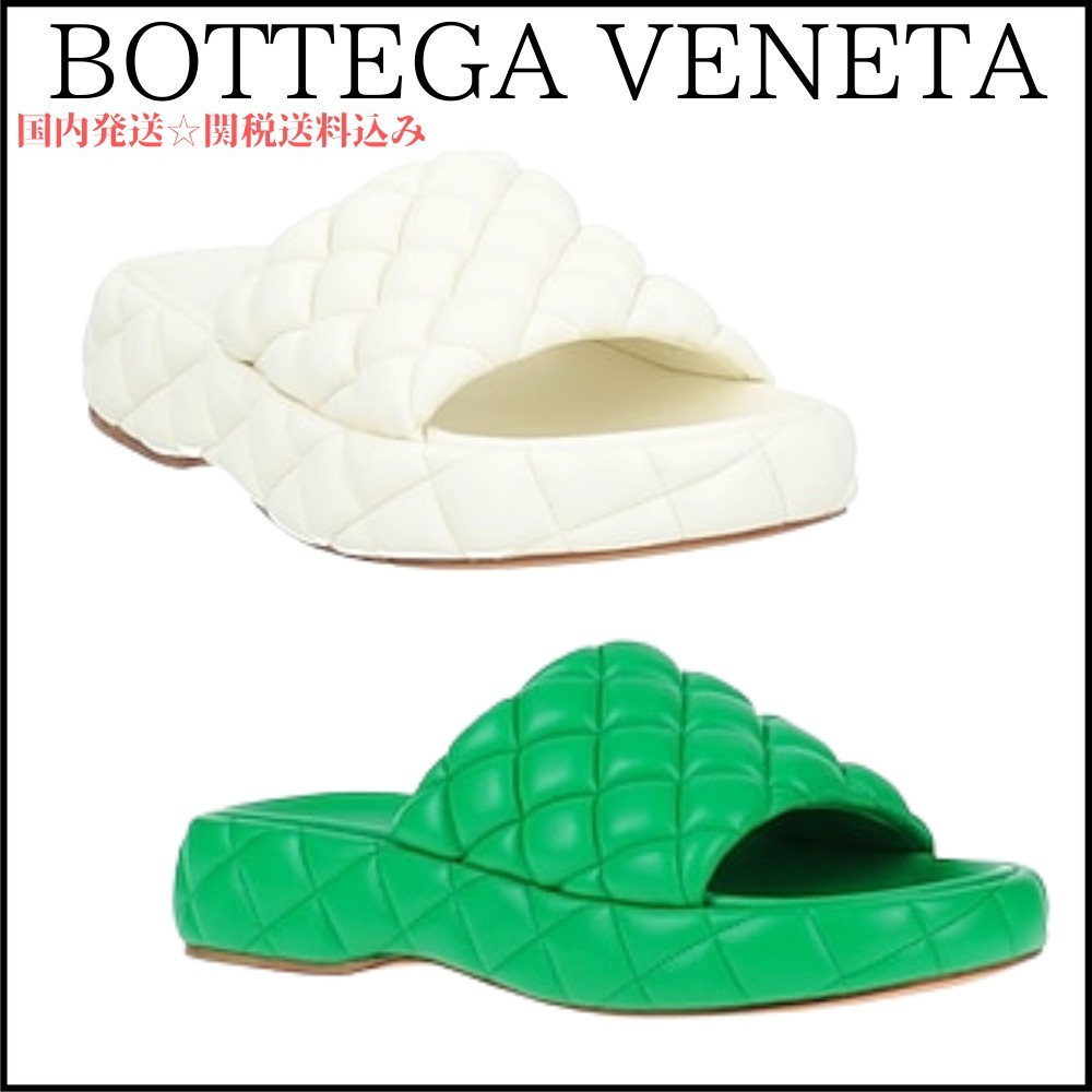 【BOTTEGA VENETA】キルティング サンダル ＊関税送料込み